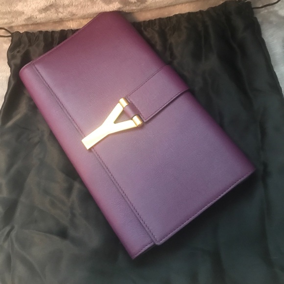 YSL gold Y clutch - Picture 2 of 5